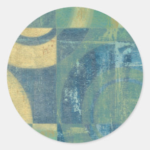 Mehrfarbige Kreise u. Platten Runder Aufkleber