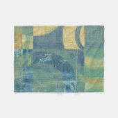 Mehrfarbige Kreise und Panels Fleecedecke (Vorderseite (Horizontal))