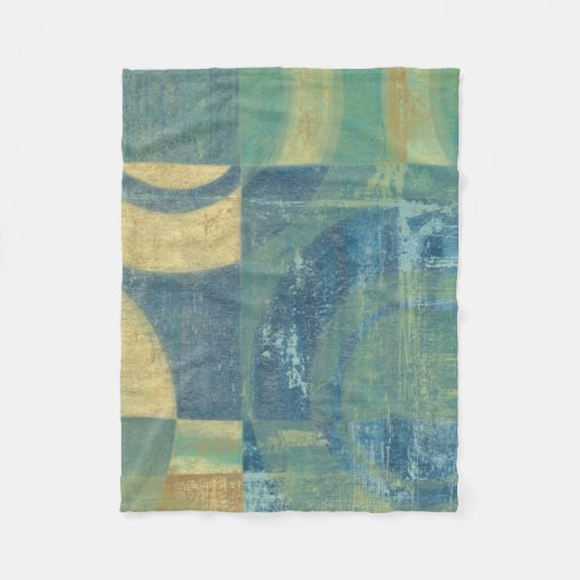 Mehrfarbige Kreise und Panels Fleecedecke (Vorderseite)