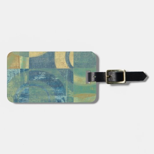 Mehrfarbige Kreise und Panels Gepäckanhänger (Vorderseite horizontal)