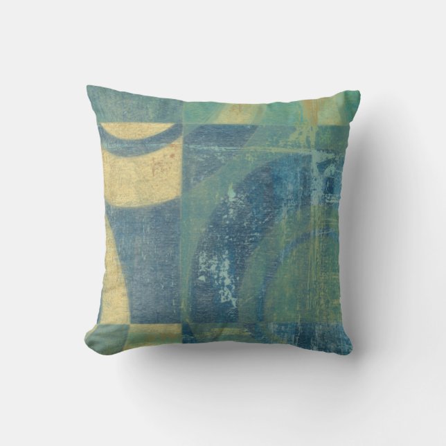 Mehrfarbige Kreise und Panels Kissen (Vorderseite)