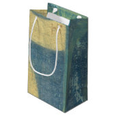 Mehrfarbige Kreise und Panels Kleine Geschenktüte (Rückseite Schrägansicht)