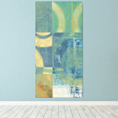 Mehrfarbige Kreise und Panels Leinwanddruck (Insitu (Holzboden))