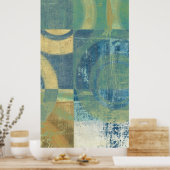 Mehrfarbige Kreise und Panels Poster (Küche)