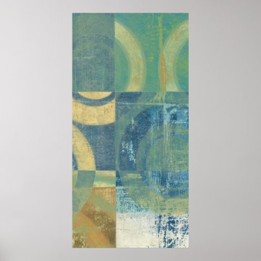 Mehrfarbige Kreise und Panels Poster (Vorne)