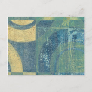 Mehrfarbige Kreise und Panels Postkarte