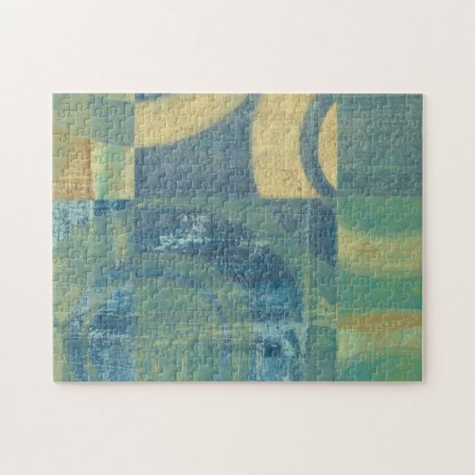 Mehrfarbige Kreise und Panels Puzzle (Horizontal)