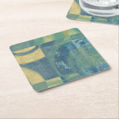 Mehrfarbige Kreise und Panels Rechteckiger Pappuntersetzer (angewinkelt)