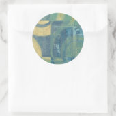 Mehrfarbige Kreise und Panels Runder Aufkleber (Tasche)