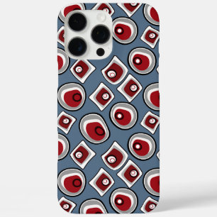 Mehrfarbige Kreise und Ringe Retro-Sechziger iPhone 16 Pro Max Hülle