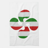 Mehrfarbige Kreuze baskisch Handtuch (Vertikal)