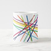 mehrfarbige Kreuzungen Jumbo-Tasse (Vorderseite)