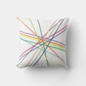 mehrfarbige Kreuzungen Kissen (Vorderseite)