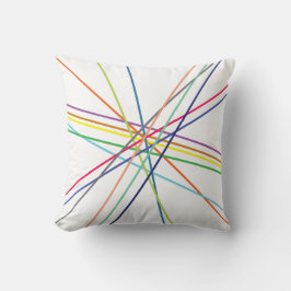 mehrfarbige Kreuzungen Kissen
