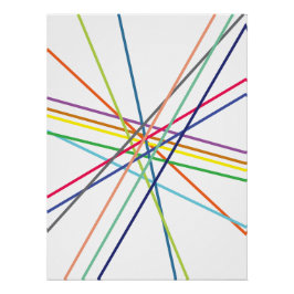 mehrfarbige Kreuzungen Poster