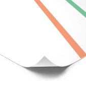 mehrfarbige Kreuzungen Poster (Ecke)