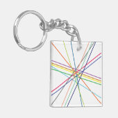 mehrfarbige Kreuzungen Schlüsselanhänger (Vorderseite links)