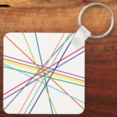 mehrfarbige Kreuzungen Schlüsselanhänger (Rückseite)