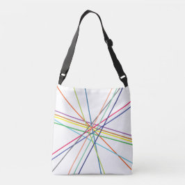 mehrfarbige Kreuzungen Tragetaschen Mit Langen Trägern