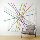 mehrfarbige Kreuzungen Wandteppich (Beispiel (Horizontal))