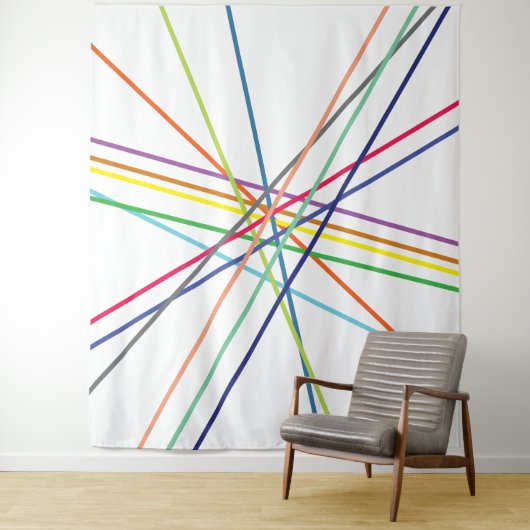 mehrfarbige Kreuzungen Wandteppich (Beispiel)