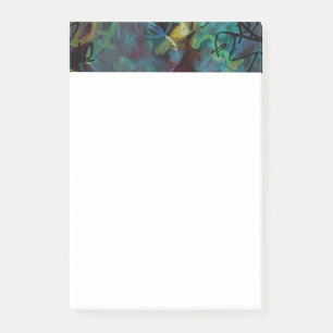 Mehrfarbige Kritzel-Abstrakte Kunst Post-it Klebezettel