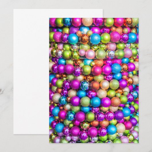 mehrfarbige Kugelschmuck (Vorne/Hinten)