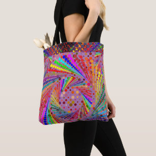Mehrfarbige Kunstvolle Wiederverwendbare Spaßige u Tasche