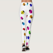 Mehrfarbige Lady Bugs Leggings (Rückseite)