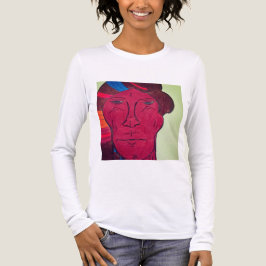 Mehrfarbige Langarm- Tri-Blend Shirt
