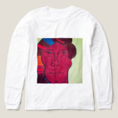 Mehrfarbige Langarm- Tri-Blend Shirt (Design Vorderseite)