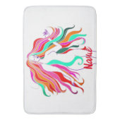 mehrfarbige Langhaargöttin Thunder_Cove Badematte (Vorderseite Vertikal)