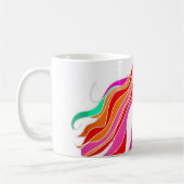 mehrfarbige Langhaargöttin Thunder_Cove Kaffeetasse (Links)