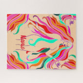 mehrfarbige Langhaargöttin Thunder_Cove Puzzle (Horizontal)