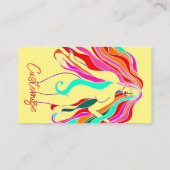 mehrfarbige Langhaargöttin Thunder_Cover Visitenkarte (Rückseite)