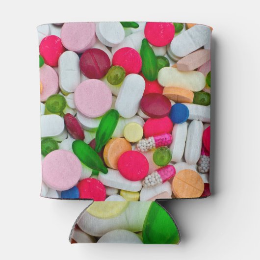 Mehrfarbige, lebendige Arzneimittel Dosenkühler (Rückseite)