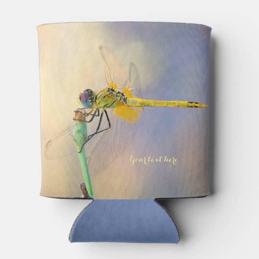 mehrfarbige Libelle Dosenkühler (Rückseite)