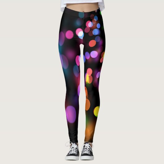 Mehrfarbige Lichter Leggings (Vorderseite)
