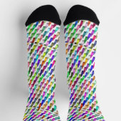 Mehrfarbige Limonadenflaschen Socken (Oben)