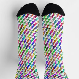 Mehrfarbige Limonadenflaschen Socken