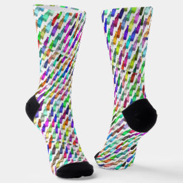 Mehrfarbige Limonadenflaschen Socken