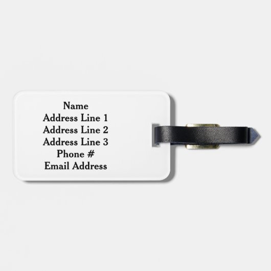 Mehrfarbige Linie Explosions-Muster + Gepäckanhänger (Rückseite horizontal)