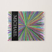 Mehrfarbige Linie Explosions-Muster + Puzzle (Horizontal)