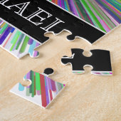 Mehrfarbige Linie Explosions-Muster + Puzzle (Seite)