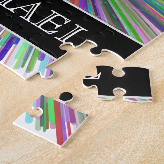 Mehrfarbige Linie Explosions-Muster + Puzzle (Seite)