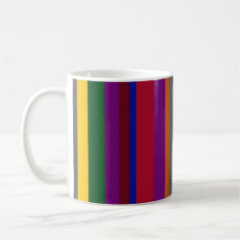 mehrfarbige Linien auf einer klassischen Tasse