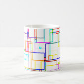 mehrfarbige Linien Kaffeetasse (Mittel)