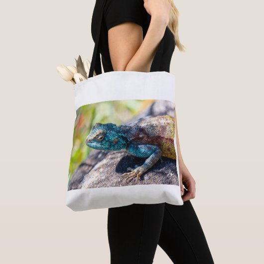 mehrfarbige Lizard-Tasche Tasche (Von Nahem)