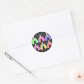 Mehrfarbige Lungen - Anwendungsdesign der Atemther Runder Aufkleber (Umschlag)