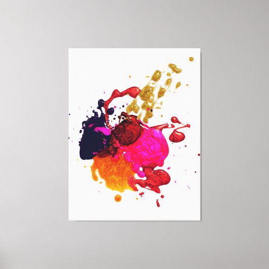 mehrfarbige Malkunst Leinwanddruck (Vorderseite)